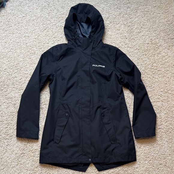 polaris Jackets & Blazers - Polaris Rain Coat Trench Coat Jacket Black Womens size Small Women's